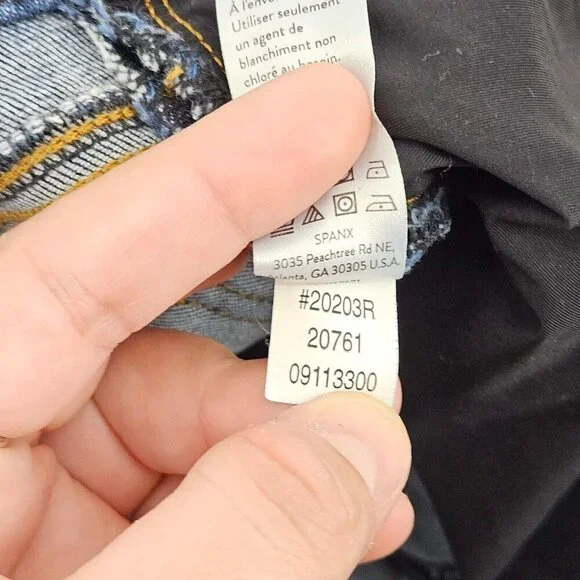 Spanx Distressed Ankle Skinny Jean Denim Legging Medium Wash Women’s Size M - Picture 8 of 11